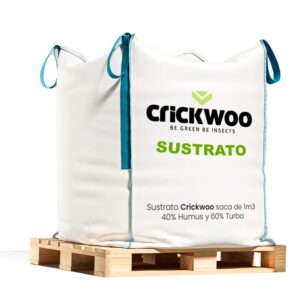 substrate enriched with earthworm humus 1m3/1000L (40% Humus and 60% Peat)