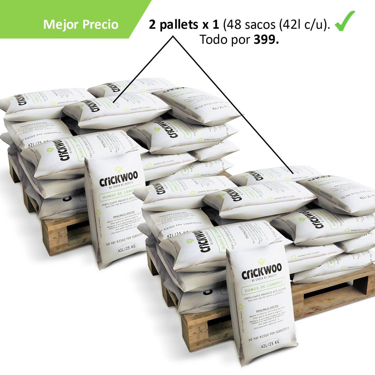 004 2 pallets 24 bags-42 liters with price
